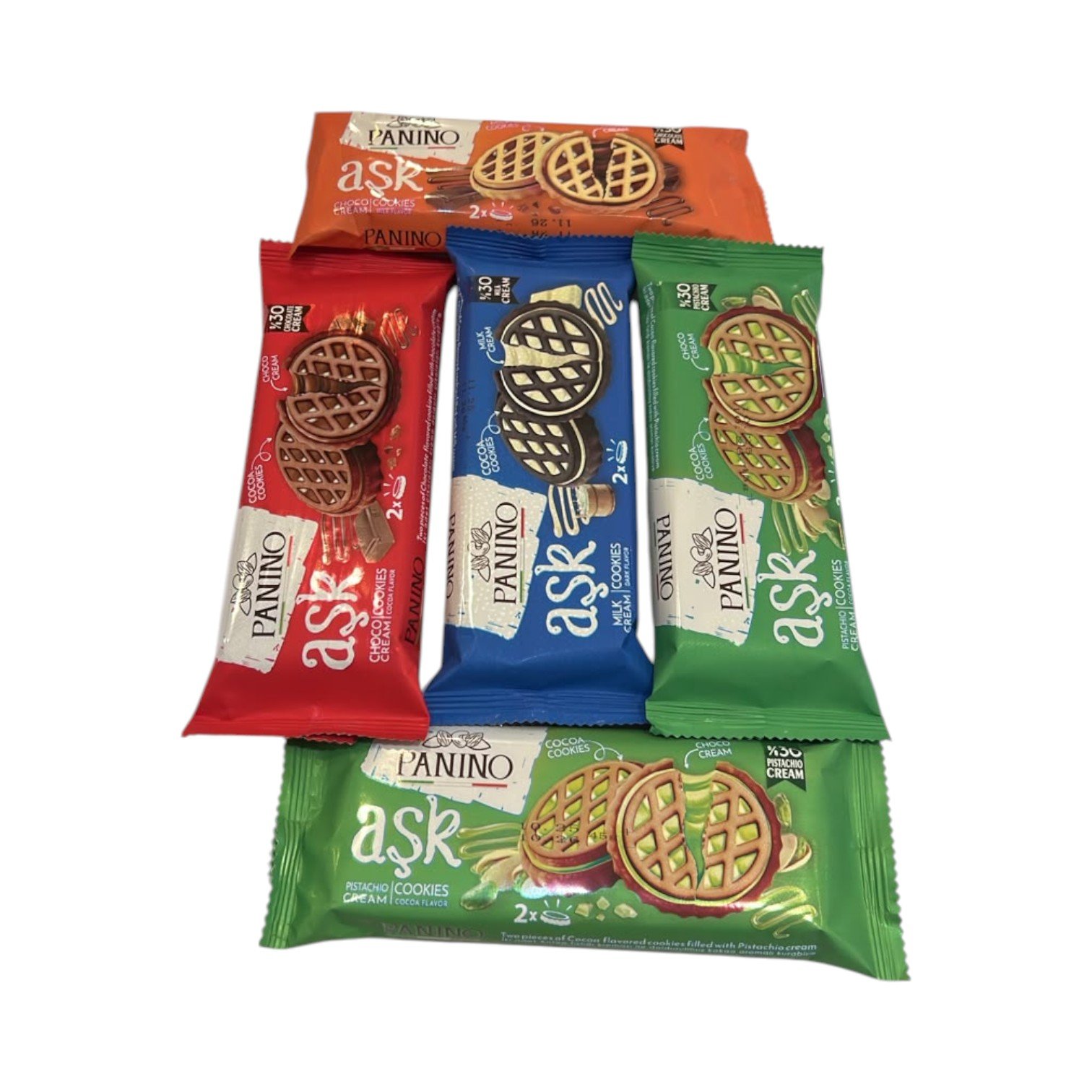 كوكيز بانينو عشق مشكل بالكريمة - عبوة 5 قطع